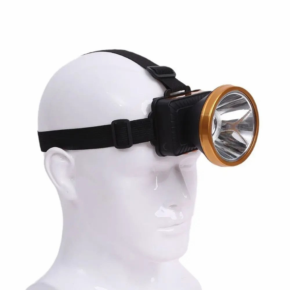 Linterna Frontal LED Recargable 3W – Resistente al Agua