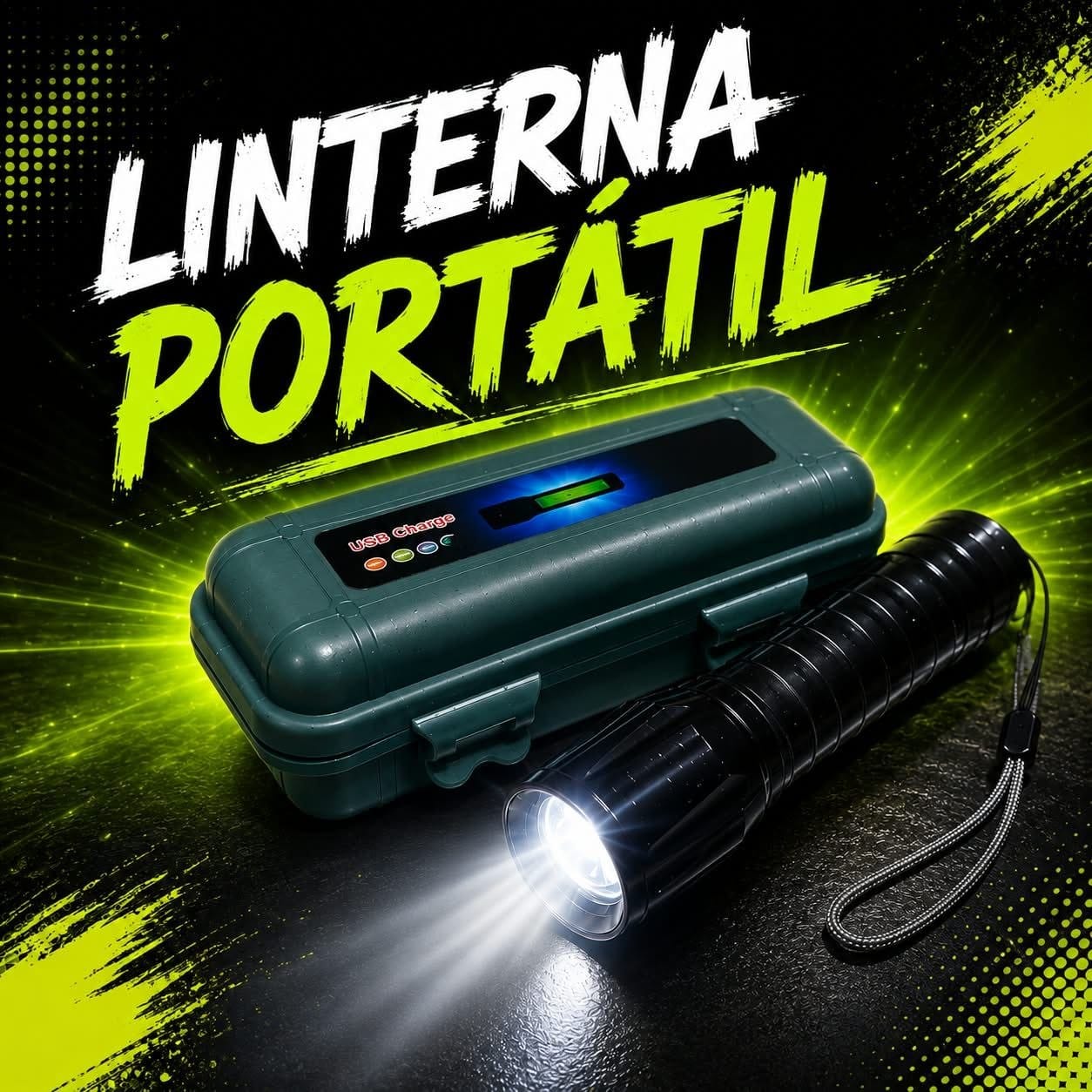 Mini Linterna LED Recargable USB – 200-300M