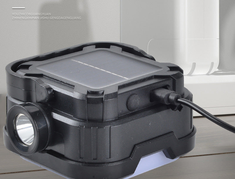 Lámpara Solar LED 2 en 1 – Alta Potencia para Camping y Emergencias
