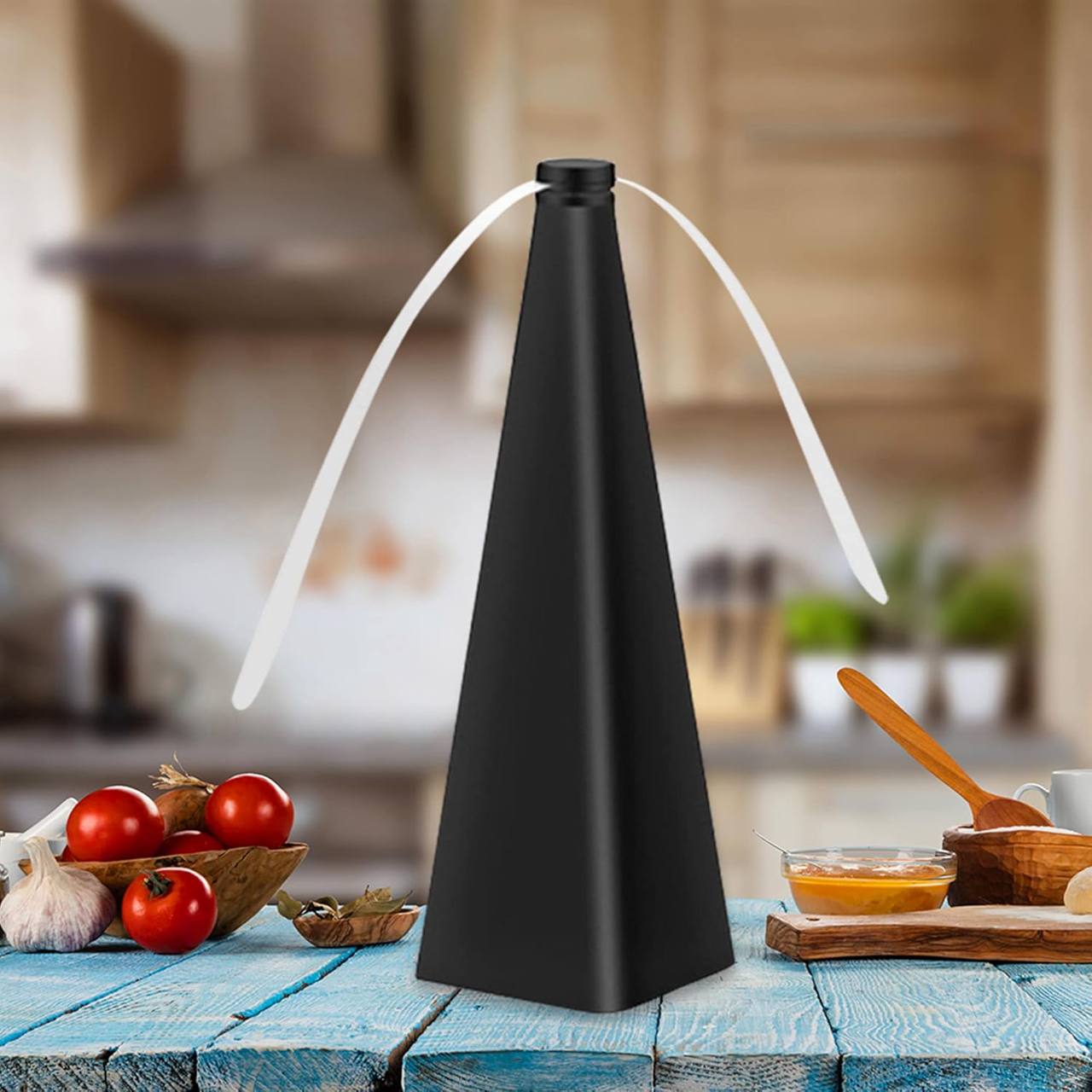 Ventilador Repelente de Moscas con Aspas Holográficas – Para Mesa y Exteriores